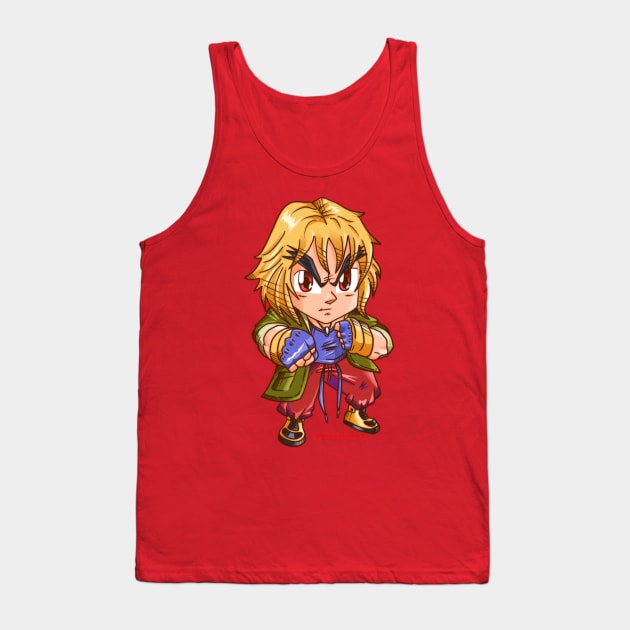 Cute Chibi Ken SF6 Tank Top by MorenoArtwork